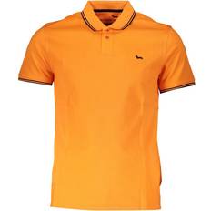 Harmont & Blaine Sleek Summer Slim Fit Polo Shirt - Orange