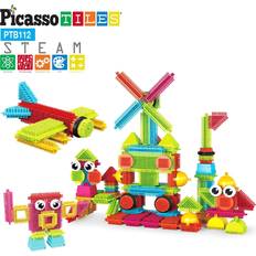 PicassoTiles PicassoTiles 112 Piece HedgeHog Building Blocks