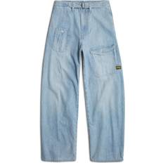 Clothing AJUSA Belted Cargo Loose Jeans - Sun Faded Blue Mist