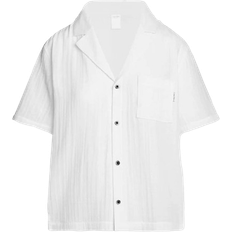 Cotton - Women Pyjamas Calvin Klein S/S Button Down - White