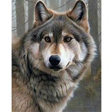 Green Diamond Paintings Diy 5d diamond painting wolf kits for adults full drill, painting cross stitc. Clear,Green