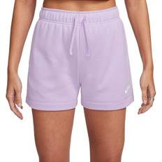 Purple Shorts Nike Women's Sportswear Club Fleece Mid-Rise Shorts Violet Mist