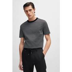 HUGO BOSS T-shirts HUGO BOSS Men's Two-Tone Monogram T-Shirt Black