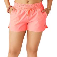 Pink - Women Swimming Trunks Carve Designs Women's Bali Swim Shorts, Medium, Pink