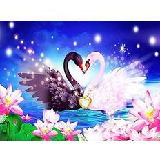 Pinturas de Diamantes PPMP Swan Animal Diamond Painting Cross Stitch Kit