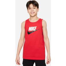 Nike S Tank Tops Children's Clothing Nike Sportswear Essential Big Kids' Tank Top in Red, FV5325-657