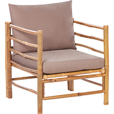 Beliani Utemöbler Beliani Utefåtölj Ljusbrun Beige Utomhus Brun Beige