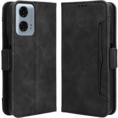MTP Products Motorola G34 Plånboksfodral med Korthållare Svart