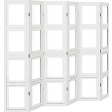 vidaXL 6 Panels White Rumdeler 215x180cm