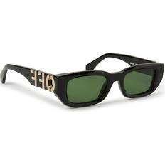 Off-White Dam Solglasögon Off-White Fillmore OERI124 Black/Green Unisex