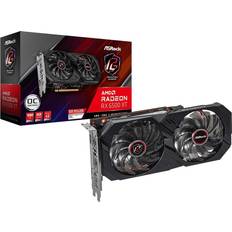 AMD Radeon - Radeon RX 6500 XT Cartes Graphiques Asrock Radeon RX 6500 XT Phantom Gaming OC HDMI DP 8GB