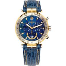 Michel Herbelin Newport Originals Chronograph Blue Leather Strap Watch W03132