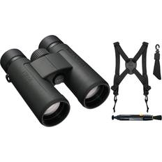 Nikon Prostaff P3 8X42 Binoculars with Harness and Lens Pen Cleaning System Bundle 3 Items