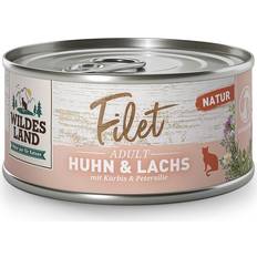 Filet Huhn & Lachs mit Kürbis Futter für Katzen