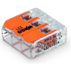 Wago samlemuffe Wago Samlemuffe 3x4mm2 50stk Transparent