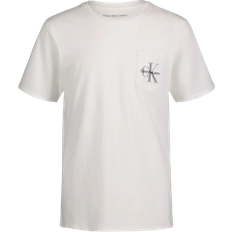 Calvin Klein Boy's Monogram Logo Pocket T-shirt - White