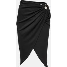 Brass - Women Skirts Christopher Esber Ring-detail wrap skirt black UK 14