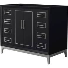 Black Vanity Units for Single Basins Wyndham Collection Marlena (WCH515142SBKCXSXXMXX)