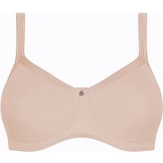Lara Satin Soft Bra - Nude
