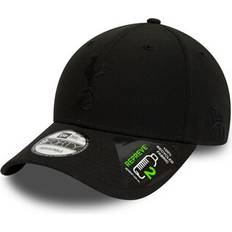 Tottenham Hotspur FC Caps New Era Men's Black Tottenham Hotspur Logo Repreve 9FORTY Adjustable Hat
