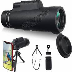 Binoculars & Telescopes Chronus 12x50 Monocular Telescope HD High Power Waterproof Bak4 Prism Wide Angled Monoculars Scope with Phone Holder Mount and Tripod for Adults Bird