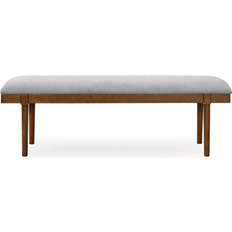 Gray Settee Benches Signature Design by Ashley Lyncott Gray/Brown 59" Settee Bench