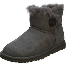 UGG Womens Mini Bailey Button Grey Boot 3352W-GREY