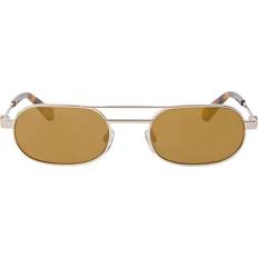 Off-White Herr Solglasögon Off-White Unisex OERI123 Solglasögon Metall - Guld