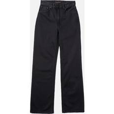 Klær Nudie Jeans Clean Eileen Smooth Black High Waist Loose Wide Fit Women's Organic W27/L30 Sustainable Denim W27/L30