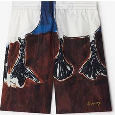 Burberry Herr Shorts Burberry Nylon Bermudashorts Med Fickor -