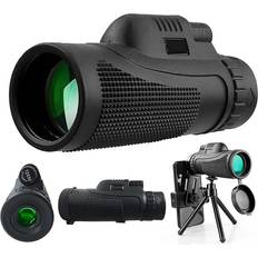 Chronus 12x50 Monocular Telescope, IPX7 Waterproof Low Night Vision Monocular with BAK4 Prism, 360ft/1000yds View Field for Wildlife Bird Watching