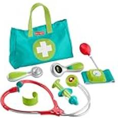 Fisher-Price Arzttasche für Rollenspiele für Kindergartenkinder, 7-teilige Doktortasche, Spielzeug zum Verkleiden für Kinder ab 3 Jahren, HYH26