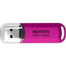 Minneskort & USB-minnen Adata MEMORY DRIVE FLASH USB2 32GB/PINK AC906-32G-RPP 32 GB, USB 2.0 USB Stick, Pink