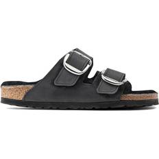 Birkenstock Arizona Big Buckle Shearling Natural Leather Oiled - Black