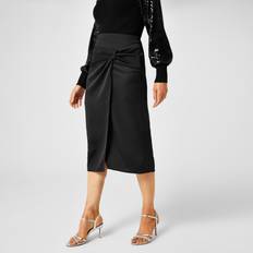 Biba Satin Twist Detail Skirt