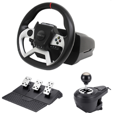 Force feedback - PC Ratt- & Pedalset Maxx Tech Pro Force Feedback Racing Wheel Kit PC, Xbox & PS4
