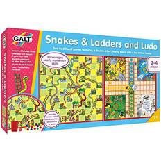 Galt Toys, Snakes & Ladders and Ludo, Classic Board Ages 3 Years Plus, 2-4 Players