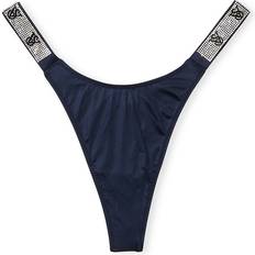 Sexy tøj Victoria's Secret Very Sexy Shine Strap Thong Panty - Noir Navy