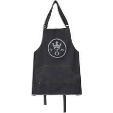Pando Moto Candiani Selvedge Black Apron Black
