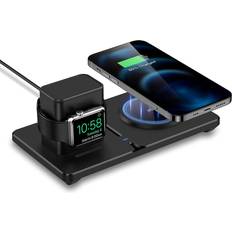 ESR HaloLock 2-in-1 Wireless Charger & Apple Watch Stand Compatible with MagSafe Fast Charging for iPhone 12/AirPods Pro,Smartwatch Charger Stand for