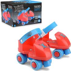 Quad skates Xootz Beginner Trainer Skates My First Wheel Quad Roller Skates for Kids Boys and Girls 5-11