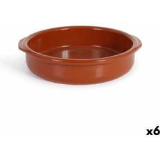 Ler Gryder Azofra Bagte Ler Kasserolle Sæt med 6 26 x 24,5 x 6 cm med låg