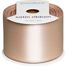 Panduro Hobby Beige Satinband 40 mm Brett 8 Meter Långt
