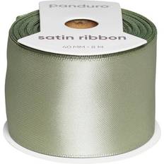 Panduro Hobby Ljust Khakifärgat Satinband 40 mm Brett 8 meter Långt