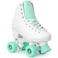 SFR Figure Quad Roller Skates White Green Kids
