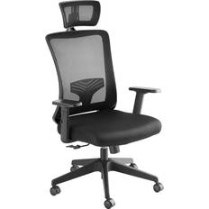 tectake 360° Swivel Function Black Kontorsstol 130cm