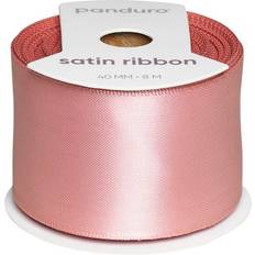 Rosa Band Panduro Hobby Dimrosa Satinband 40 mm Brett 8 meter Långt Rosa