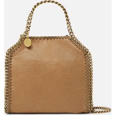 Stella McCartney Womens Pecan Falabella Tiny Faux-leather Tote bag