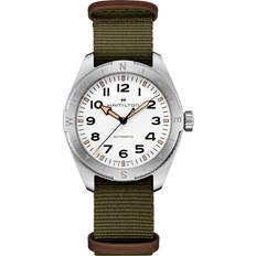 Hamilton Ure Hamilton Khaki Field Expedition Auto H70315910 Herre 41 mm Analog Automatisk White 20 mm