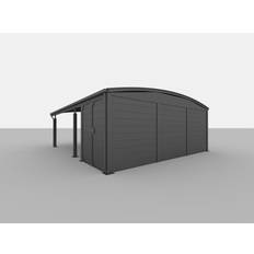 Carport skur Allview skur Calux plank (Areal )